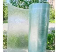 Plaque de toiture en polycarbonate résistante aux intempéries et imperméable - Panneau de toit en plastique durable pour auvents à gaz, allées, serres - 1,5 x 10 m / 4.9x32.8ft