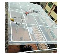 Plaque de toiture en polycarbonate transparent anti-UV - Durable - Imperméable - Pour toits, abris auto, auvents, vérandas, facile à couper