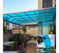 Plaque de toiture en polycarbonate transparent de 1 mm, légère et durable, idéale pour les terrasses, les cloisons et les auvents, facile à couper pour des applications personnalisées