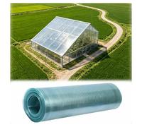 Plaque de Toiture en Polycarbonate Transparent Panneaux Transparents Serres Panneaux Transparents Isolation Thermique pour Jardins, Vérandas, Terrasses, Serres(0.6x2m/1.97x6.56ft)