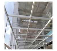Plaque de Toiture Extérieure Transparente en Polycarbonate Durable en PC Panneaux de Serre Polycarbonate pour Terrasses, Auvents Facile Plier et Découper(0.6x3m/1.97x9.84ft)