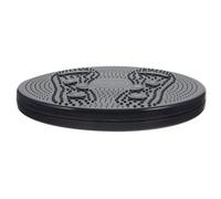 Plaque de Torsion de Fitness à Domicile, Disque D'exercice Antidérapant | Plateforme Rotative Stable en PP Noir, Exercice Aérobie, Usage Intérieur, Format Compact pour Maison