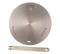 Plaque de Transfert Thermique à Induction en Acier Inoxydable, 1 Set | Adaptateur pour Ustensiles, Alliage D’aluminium, Poignée Suspendue, pour Casseroles Anciennes et Mijotage Doux