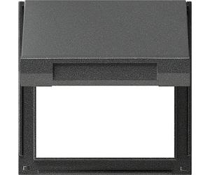 Plaque de transition Gira KD TX-44 Anthracite avec couvercle à lamelles - 065467