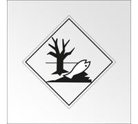 Plaque de Transport ADR - Dangereux pour l'environnement 250 x 250 mm PVC 2 mm