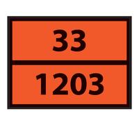 Plaque de Transport ADR - Essence - Code 33/1203 - Orange Plaque magnétique
