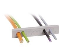 Plaque de traversée de câble Icotek KEL-DP-E 46/7 43585 Ø max. des bornes 8.3 mm Elastomère gris 1 pc(s)