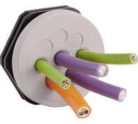 Plaque de traversée de câble Icotek KEL-DPZ 63/9 43760 Ø max. des bornes 22.2 mm Polyamide, Elastomère gris 1 pc(s)