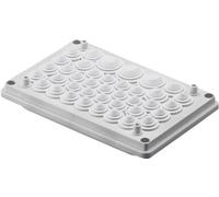 Plaque de traversée de câble Rittal 9665.770 Isolante gris (RAL 7032) 1 pc(s)