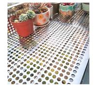 Plaque de Treillis métallique perforée en Acier Inoxydable 304, Grille décorative, Panneau Durable pour la décoration intérieure, 57 x 100 cm, Usage Industriel Polyvalent, résistant à la rou