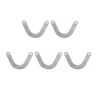 Plaque de Valve 5 Pièces, Accessoire de Compresseur D'air en Métal, Performances de Travail Stables pour le Remplacement, 59 Mm de Large avec une Distance de Trou de 46 Mm