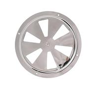 Plaque de Ventilation pour Cabine, Grille de Ventilation Ronde en Acier Inoxydable de qualité Marine avec Bouton latéral, adaptée aux Bateaux, Yachts et Camping-Cars, Grille à Flux (6 Pouces)