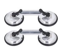Plaque de ventouse à double poignée 100 kg Capacité de chargement lourd Aluminium Aluminium Aspiration aspirant des carreaux de fenêtre en verre Miroir