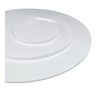 Plaque de verre acrylique rond blanc. Feuille de verre. Disque rond blanc. Plaque PMMA XT. - 30 cm (300 mm) - - 2 mm -