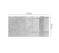 Plaque De Verre Anti-Chaleur Texture de Béton Brut Gris Carrée Rectangulaire