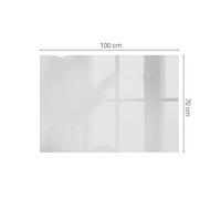 Plaque De Verre Antirayures Pour Meuble De Bureau Moderne Couleur Blanche Lisse