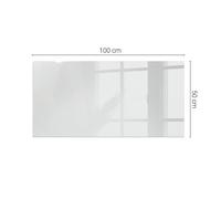 Plaque De Verre Antirayures Pour Meuble De Bureau Moderne Couleur Blanche Lisse
