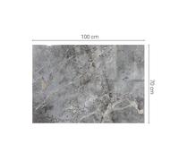 Plaque De Verre Antirayures Pour Meuble De Bureau Motif Naturel De Marbre Gris