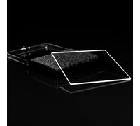 Plaque de verre de quartz - Verre optique UV transparent for laboratoire | Spécifications JGS-1, 1 pièce(50x50x1mm)