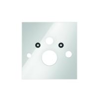 TECElux WC plaque de fixation 9650101 TECElux verre blanc , pour douche WC Toto + Geberit