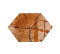 Plaque de verre pour cheminée et plaque protection sol devant cheminée motif bois hexagonale 40x40 Tulup