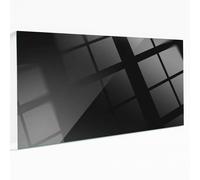 Plaque De Verre Pour Table Résistante Aux Rayures Couleur Noire Lisse 100x50