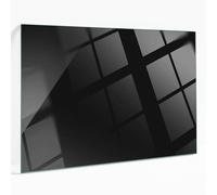 Plaque De Verre Pour Table Résistante Aux Rayures Couleur Noire Lisse 100x70