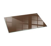 Plaque De Verre Résistante Au Feu Pour Poêle À Bois Couleur Marron 100x50 cm