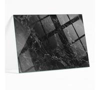 Plaque de Verre Trempé Rectangulaire 100x70 cm | Protection de Remplacement | Installation Facile | avec Coussinets Antidérapants | Bords Polis | Idéal pour Le Salon | Style Moderne - Marbre Veiné
