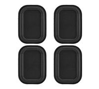 Plaque de Vibration de Haut-Parleur, 4 pièces 45mm Haut-Parleur de Basse Refroidisseur Passif Plaque de Vibration en Caoutchouc auxiliaire subwoofer réparation de Bricolage (Noir)