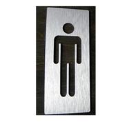 Plaque de WC Plaque De Signalisation Toilette, Autocollant Mural 3D For Porte Salle Lavage, Wc Publics(ROSE RED,20x14cm)