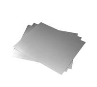 Plaque de zinc pur - 25 cm x 10 cm (2 pièces) - Feuille métallique durable for accessoires d'outillage et usage industriel