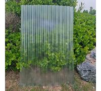 Plaque D'éclairage Du Jour En FRP,Panneau De Toiture Ondulé Transparent En Plastique,Feuilles De Toiture En Polycarbonate,Tuiles D'isolation,Feuilles De Remplacement,10Pcs-0.9x1.3m(35x51in)