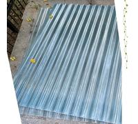 Plaque D'éclairage En Polycarbonate Protection UV,Feuille De Toiture Transparente De 1mm,Panneau De Remplacement,Feuille Ondulée Silencieuse Et Autonettoyante,15Pcs-0.9x1.4m(35x55in)