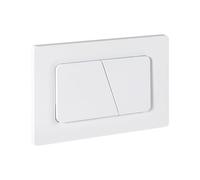 Plaque Déclenchement Pour Geberit Sigma 01/20/30 & UP320 & 300 Blanc Mat | Empyreal Pièces De Rechange Avec Jeu De Levier De Chasse Et Cadre De Montage, 115883161, Système Double Chasse
