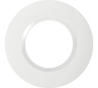 Plaque déco 1 poste rond Dooxie Legrand - Blanc