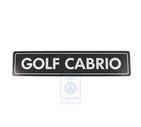 Plaque déco format plaque d'immatriculation, inscription Golf Cabrio