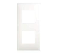 Plaque décor blanche 2 Postes Espace Evolution Arnould