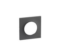 Plaque décorative 1 poste Odace Styl Gris anthracite