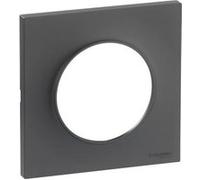 Plaque décorative 1 poste Schneider Electric Odace Styl Gris anthracite anthracite G