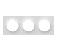 Schneider Electric S520706 Plaque 3 postes Odace Styl Blanc