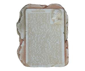 Plaque décorative « albâtre The Hippocrate Serment Médecine Médecine »