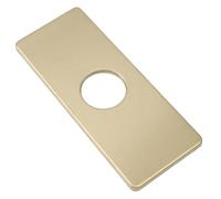 Plaque décorative en acier inoxydable 304 avec effet brossé pour applications à trou unique dans les cuisines résidentielles (or brossé)