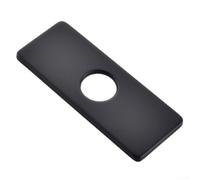 Plaque décorative en acier inoxydable 304 avec effet brossé pour applications à trou unique dans les cuisines résidentielles (noir)