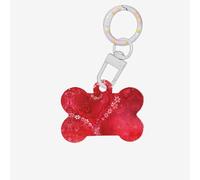 Plaque décorative en acrylique pour chien en forme d'os pour la Saint-Valentin