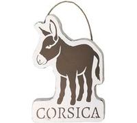 Plaque décorative en bois âne Corsica - blanc et taupe TAUPE G