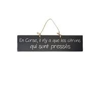 Plaque décorative en bois En Corse...