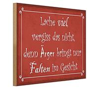 Plaque décorative en bois « Lache viel » - Inscription inspirante pour une vie heureuse - Idéal pour la maison et le bureau - 40 cm x 30 cm