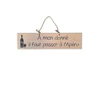 Plaque décorative en bois naturel A men donné...