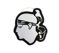 Plaque décorative en bois Tête de maure